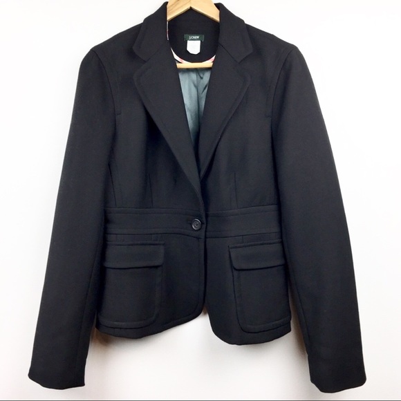 J. Crew Jackets & Blazers - J Crew Black Blazer Jacket Wool Size 10
